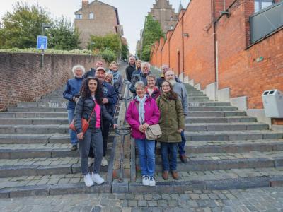 Gruppenbild bei Lüttich Treppen - Montagne de Bueren