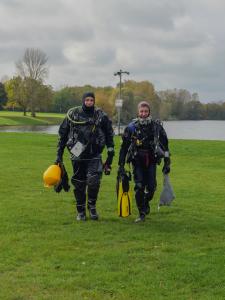 Christian und Georg auf dem Rückweg